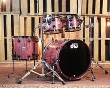 DW Collector's Pure Purpleheart Satin Oil Drum Set - 22,10,12,16 - SO 1398023