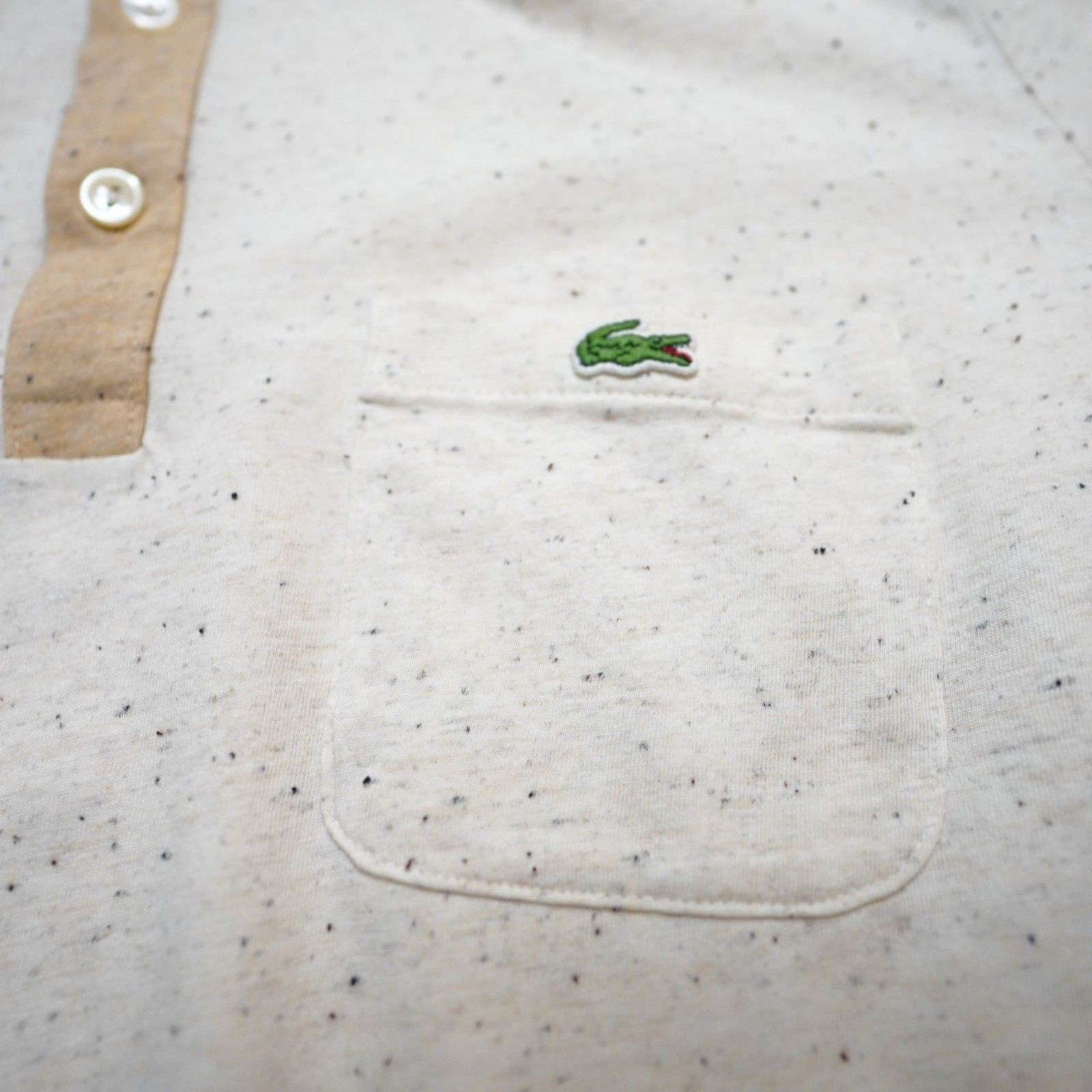 Lacoste Slim Fit Speckled Long Sleeve Polo - Men Small thumbnail 2