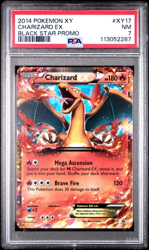 2014 POKEMON XY BLACK STAR PROMO CHARIZARD EX #XY17 PSA 7 NM #113052287