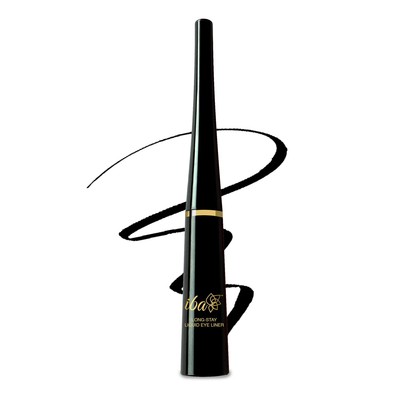 Iba Long Stay Flüssiger Eyeliner Jet Black Wischfest Für Glänzende Augen 6,5Ml