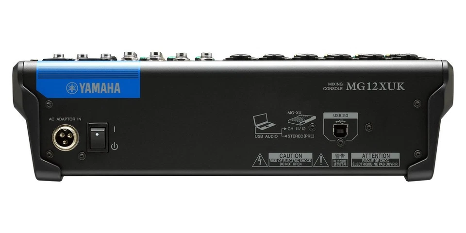 YAMAHA MG12XUK 12-Channel Mixing Console USB Interface SPX Effects Compact Mixer - Image 3 of 4