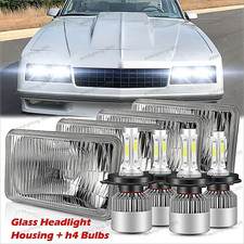 4pcs 4x6 Inch Led Headlight Hilo Beam Fit Chevrolet Monte Carlo Ss 1980-1988