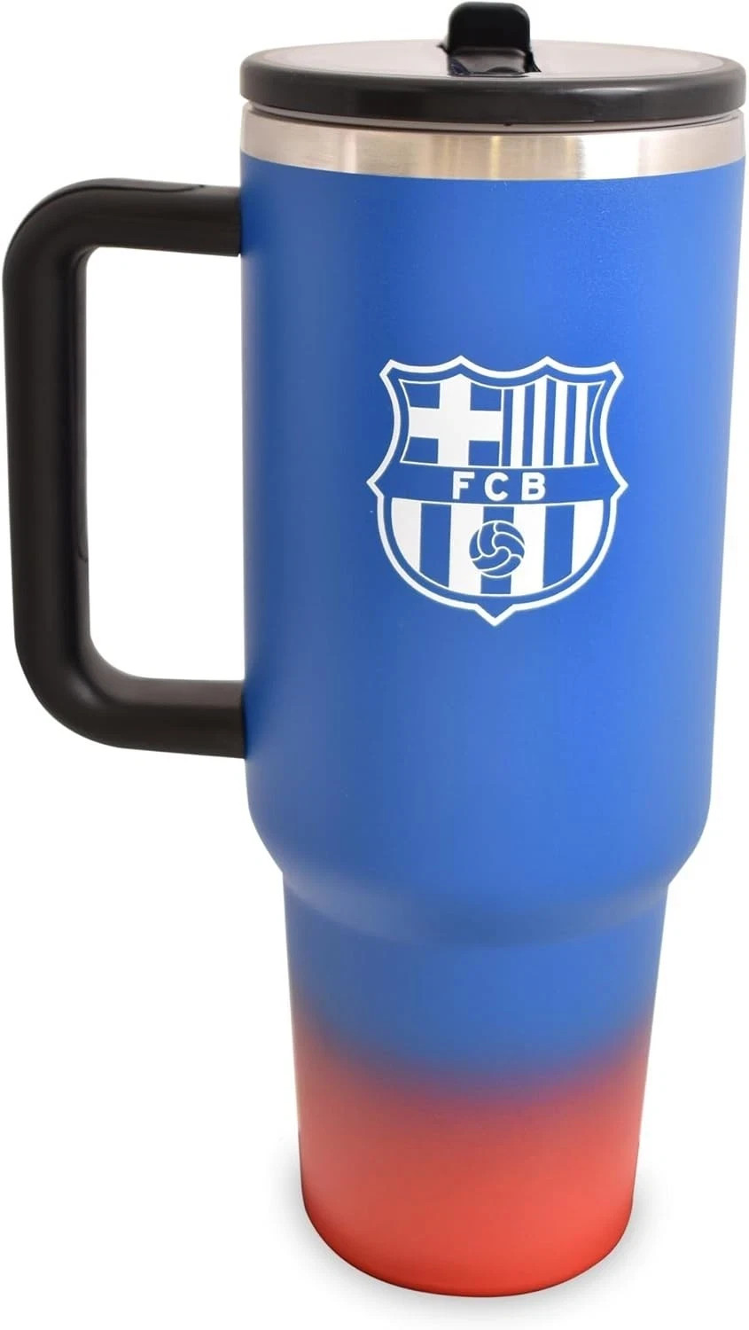 Barcelona FC 40oz Tumbler Thermal Officially Licensed Handled Flask