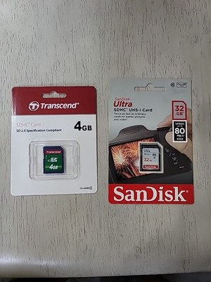 2 Memory Card 4gb, 32gb