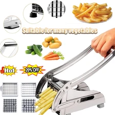 Heavy Duty Stainless Steel French Fry Cutter with Suction Feet for Potatoes