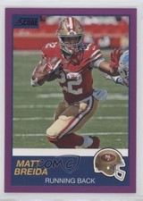 2019 Score Purple Matt Breida #306 0c2
