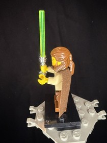 Lego Star Wars Qui-Gon Jinn Minifig sw0027 7204 7171 7161 7121 7101 Chrome hilt