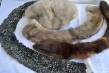 Pelzkragen Konvolut Pelzmütze Braun Grau Schwarz Beige Persianer u.a.