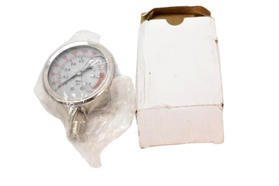 #ad 0 220 PSI 0 1.6 MPa Liquid Filled Pressure Gauge Bottom Mount Stainless $14.99