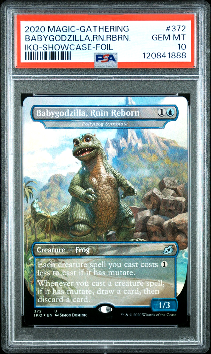 Magic the Gathering MTG Ikoria Showcase Baby Godzilla, Ruin Reborn