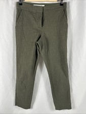 Diane Von Furstenberg Womens Mid Rise Olive Dress Pants Size 2