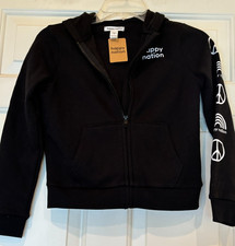 Happy Nation Victorias Secret Sweatshirt Jacket Hoodie Girls Boys M 10