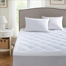 Full Quilted Fitted Mattress Pad Cover Waterproof Mattress Topper w/ Deep Pocket