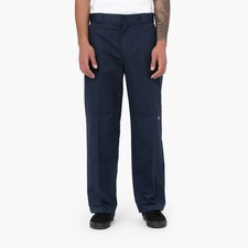 NWT Dickies Work Pants Mens 36x34 Dark Navy Twill Double Knee Loose Fit