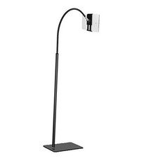 Tablet Floor Stand with Flexible Gooseneck and Stable Base, Black  Standard