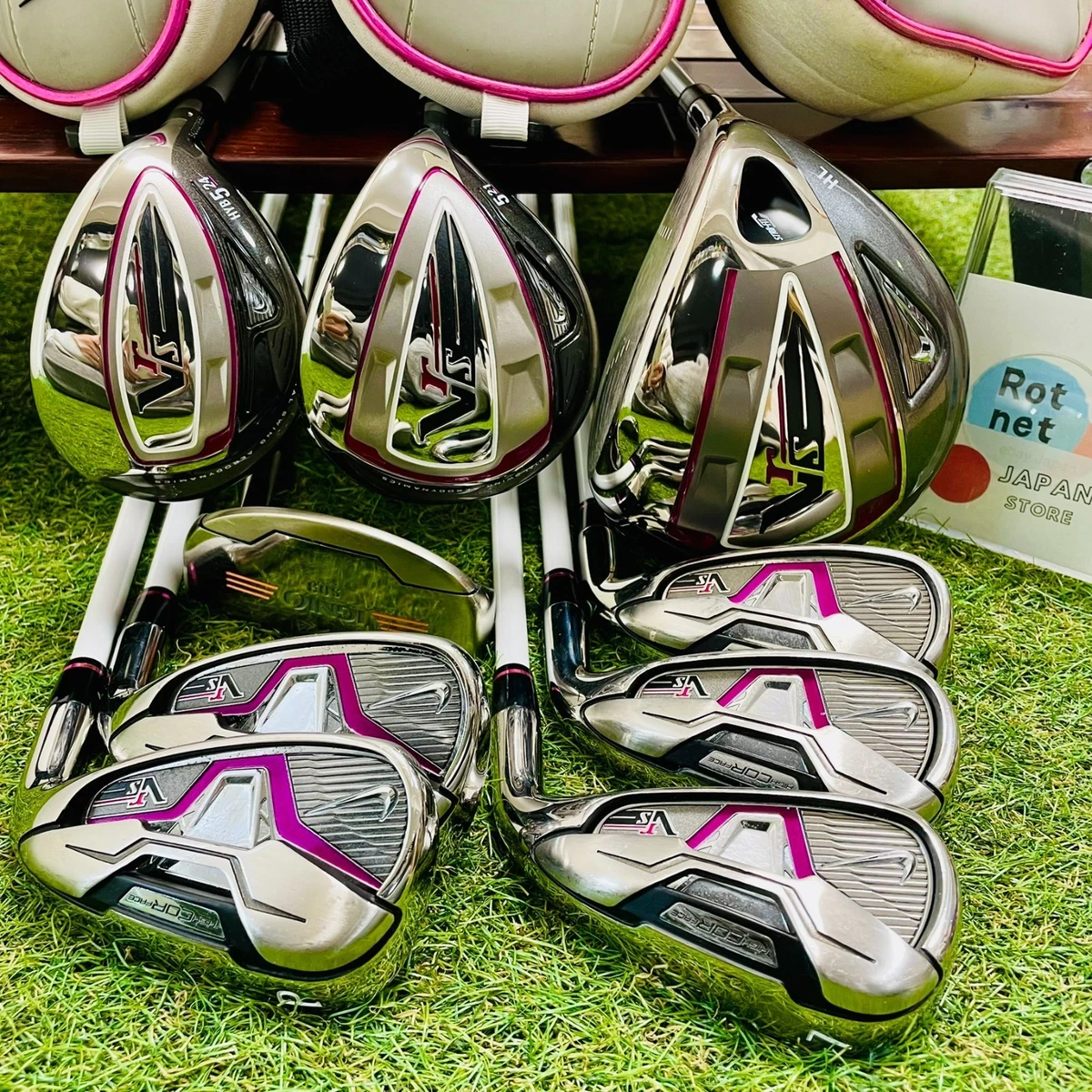 Nike Ladies Golf Club Set VRS Driver 5w 5hy Iron 7-9P Sw Putter 9Pcs L RH Japan