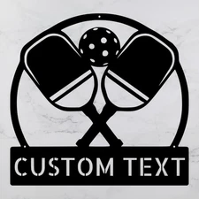 Personalized Pickleball Metal Sign Custom Sports Decor for Pickleball Fans
