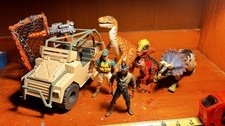 Jurassic Park vintage Lot Vehicle, dinosaurs and figures Read Description 