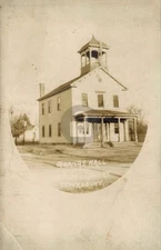 Grange Hall Tewksbury MA Massachusetts RPPC Photo Postcard COPY