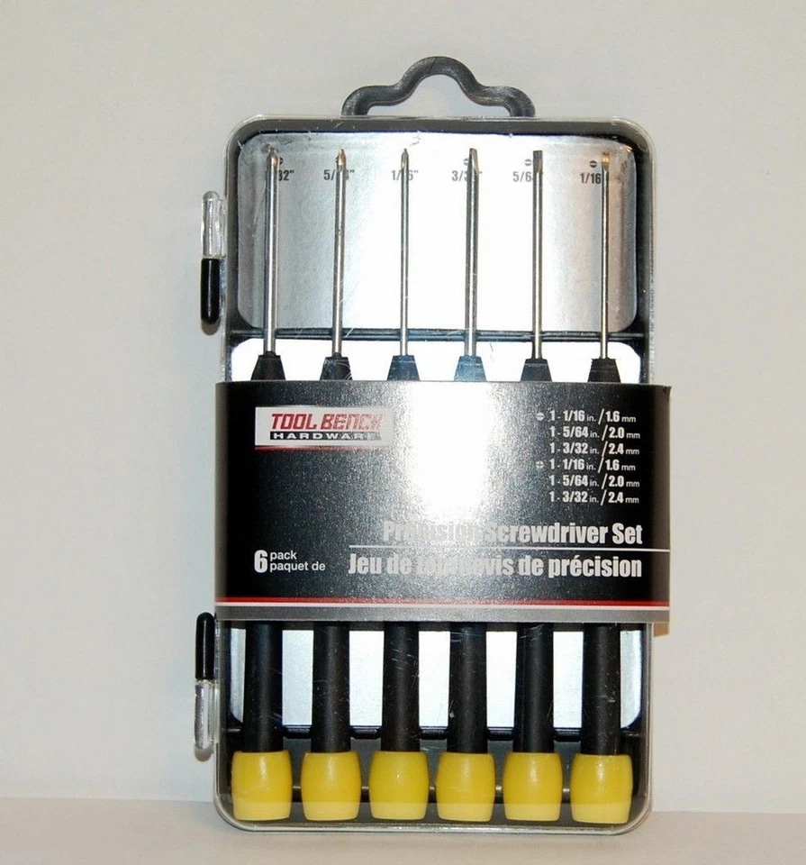 Precision SCREWDRIVER SET 6 piece KIT 3 slotted + 3 phillips small Mini - Image 4 of 4