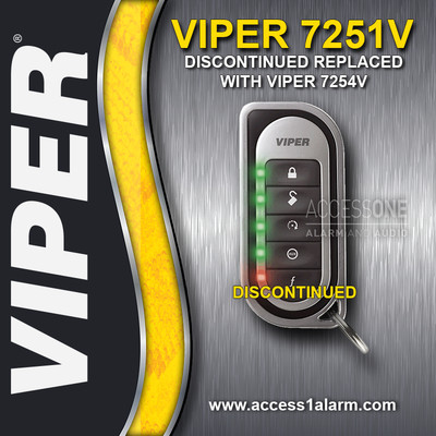 Viper 7254V 2-Way LED Remote Control For Discontinued 7251V