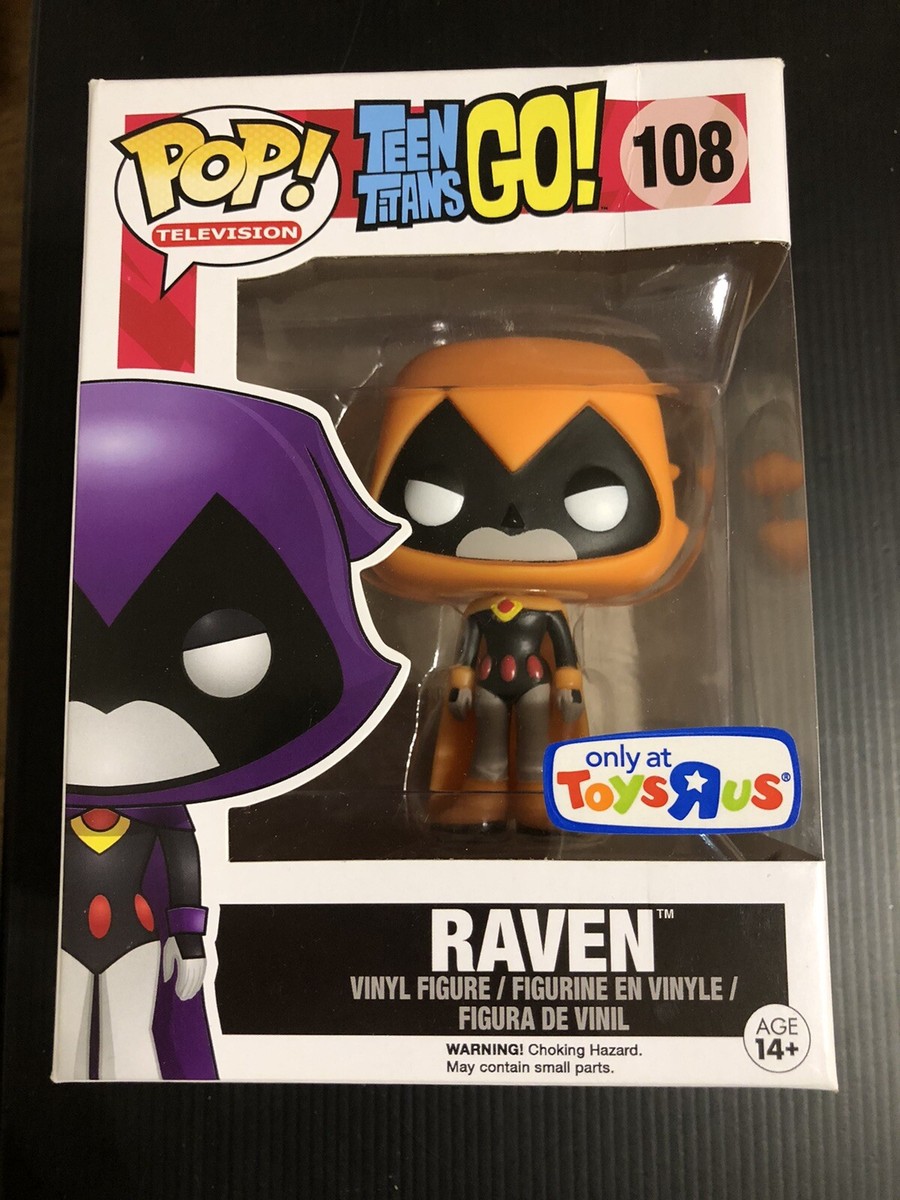 Funko Pop! Teen Titans Go Raven #108 Orange Toys R Us Exclusive /B