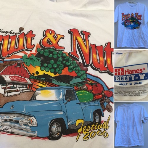 Vintage Hughson Fruit Nut Festival May 20 21 2000 T Shirt Size Medium M ...