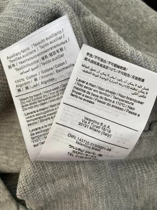 Felpa Valentino Panther maglia manica lunga 17SS rayon poliestere usata