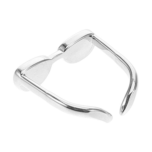 Glasses Eye Funny Rings Crystal Love Heart Adjustable Finger