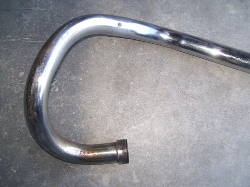 Genuine Honda CL350 Right EXHAUST PIPE MUFFLER for parts or repair. - Picture 7 of 13