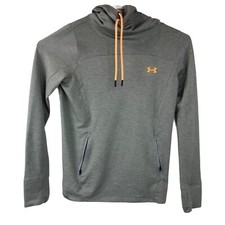 UNDER ARMOUR Loose Cowl Neck Pullover Long Sleeve Gray Women  s Size M