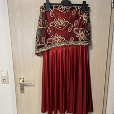 Bauchtanz Rock | Tanzrock | orientalisch | rot, Oberteil, Stulpen, Haarschmuck,