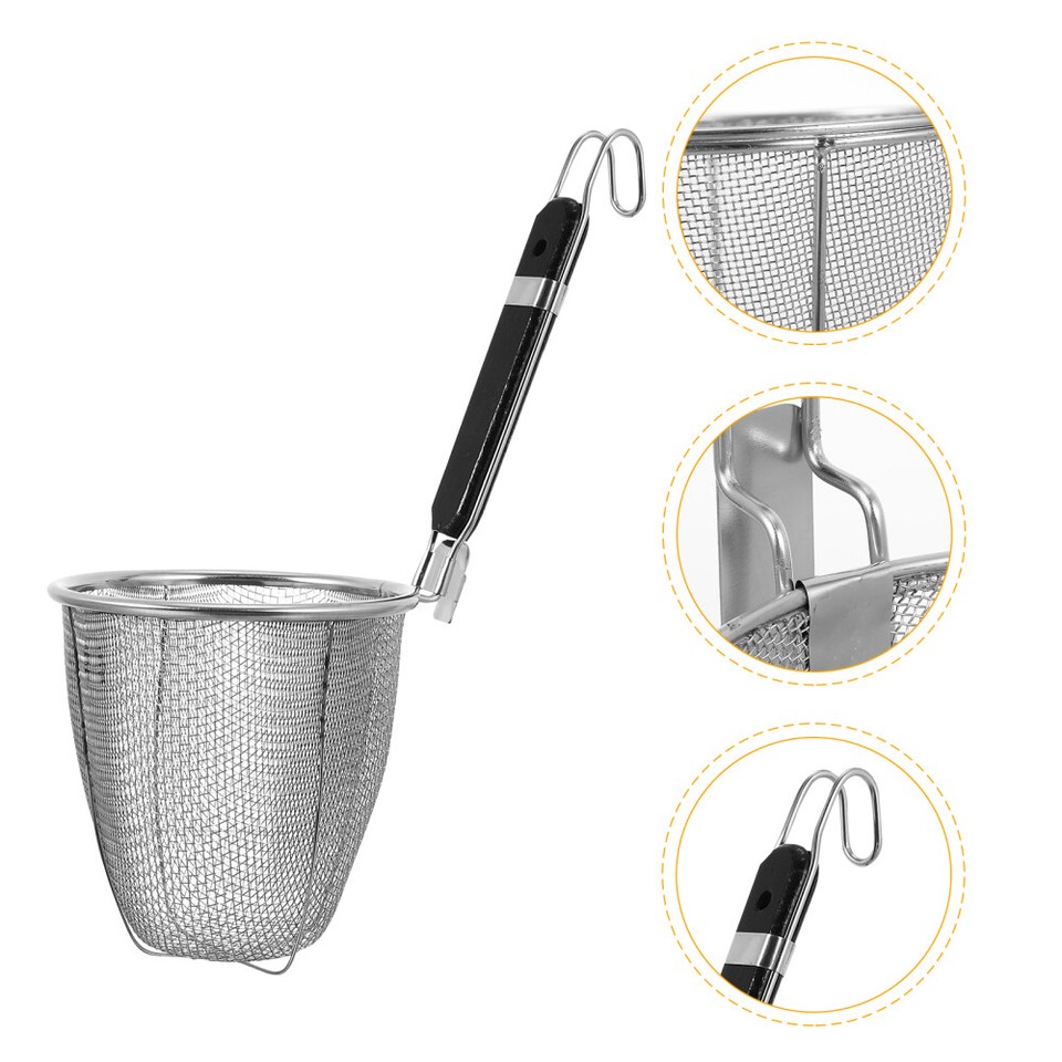 Noodle Colander Tea Strainer Colander Metal Cooking Spoon Metal Basket