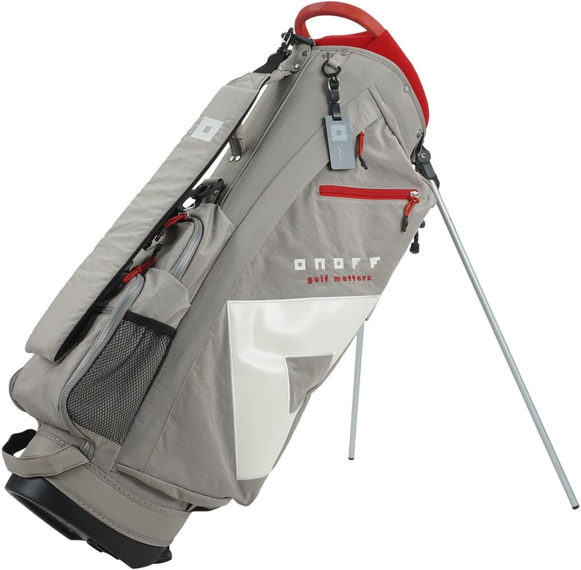 ONOFF Golf Мужская сумка для гольфа с логотипом BIG O, 9x47 дюймов, 2,6 кг, песочно-бежевый OB0324