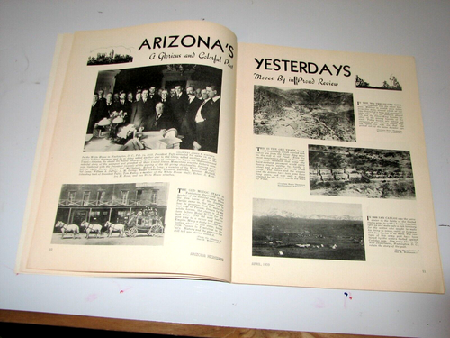 APRIL 1939 ARIZONA HIGHWAYS "ARIZONA'S YESTERDAYS" SKETCHBOOK BY PAUL COZE" - Picture 4 of 14