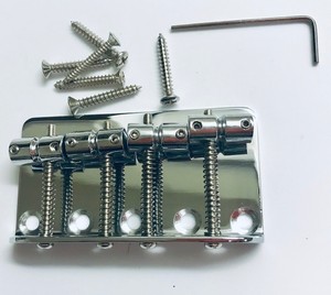 Cromo Fender Squier Puente Bajo Para P Precision \u0026 Jazz 4 silla de montar |  eBay