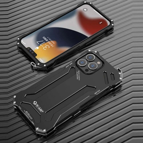 Funda protectora metálica blindada a prueba de golpes R-JUST, para iPhone 13, para iPhone 13 Pro, - Imagen 8 de 17