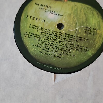 The Beatles The White Album SWBO-101 Vinyl Record EXCELLENT SHAPE