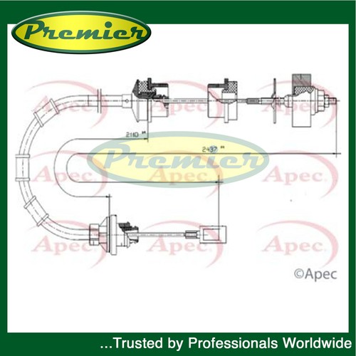 Premier Clutch Cable Fits Relay Ducato Boxer 1.9 D TD 1335051080 eBay
