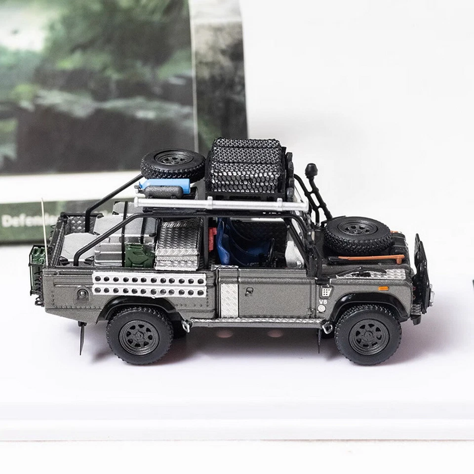 DCM 1/64 Escala Land Rover Defender 110 Alta Capacidad Pick up Diecast Coche Modelo Foto 3 de 4