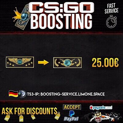 Cs Go Acc Boosting Smfc Global No Steam Account Login You Play Fast Safe Ebay