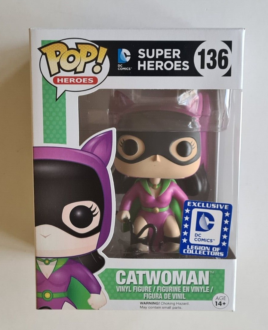 Funko Pop Heroes 136 Catwoman Dc Comics Legión De Coleccionistas Exclusivo