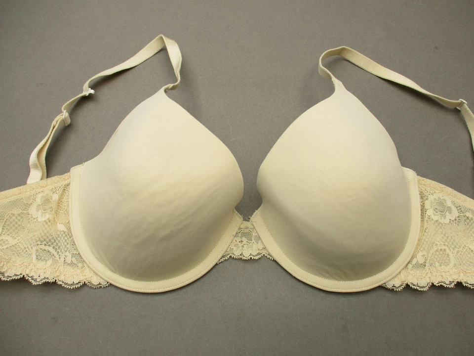 Sujetador Demi 36D SO Mujer Desnudo Encaje Con Aros Forrado Cierre Trasero 4J Foto 2 de 4