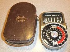 Vintage WESTON MASTER IV Light Meter, Universal Exposure Meter, Sangamo Model S