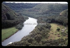 1981 Ektachrome Slide Wailua River White Smith Tour Boat Kauai Hawaii #2619