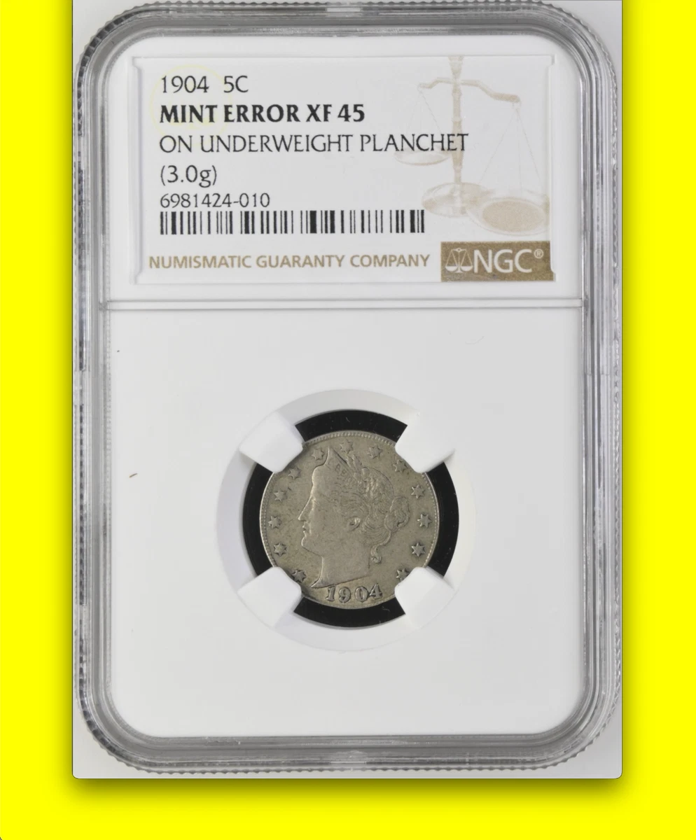 NGC 1904 Year US Liberty Nickels (1883-1913) for sale | eBay