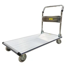 Folding Platform Truck, Aluminum, 660 lb. Cap, 48" x 24" x 8-3/8"