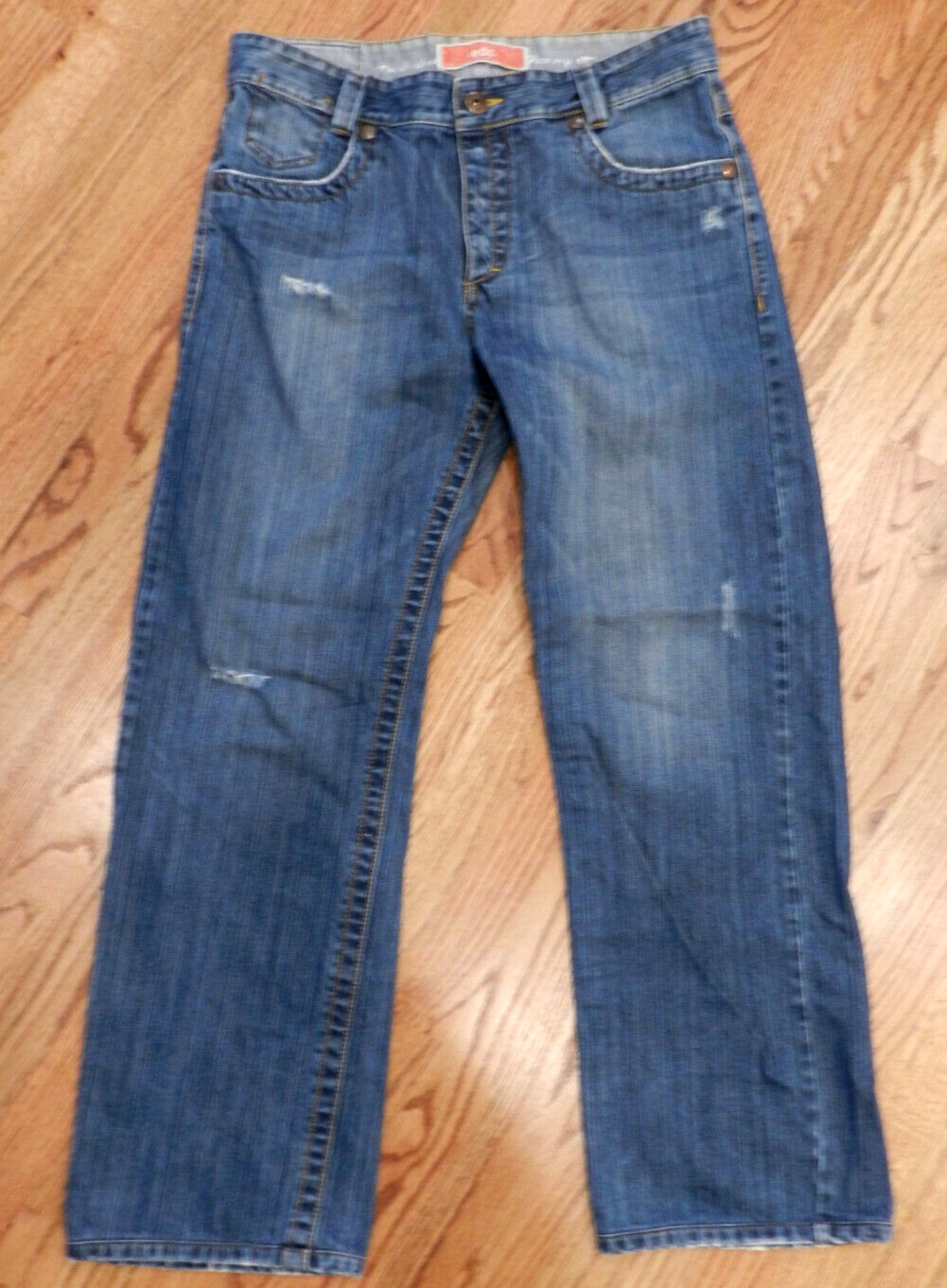 Esprit Men's Distressed Jeans Size W39 x L32.5  EDC CROW style - Very Nice! image 5