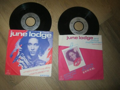 June Lodge-Singlesammlung2St.mit Cover-Vinyl sehr gut und Cover gut plus