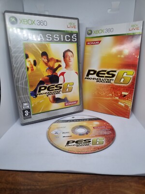 PES Pro Evolution Soccer 6 - Microsoft Xbox 360 PAL Game & Manual 